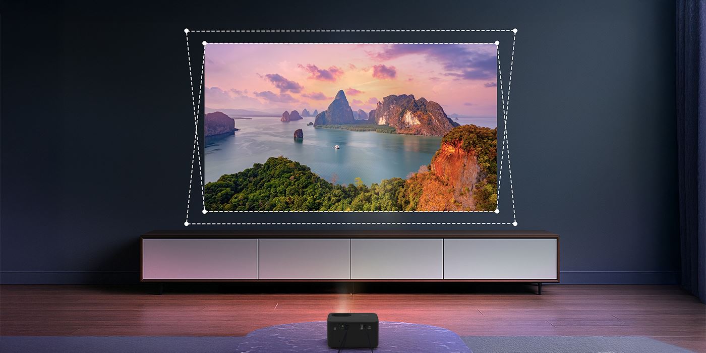 Automatyczna korekcja trapezu i ostrości